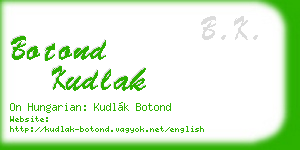 botond kudlak business card