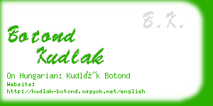 botond kudlak business card